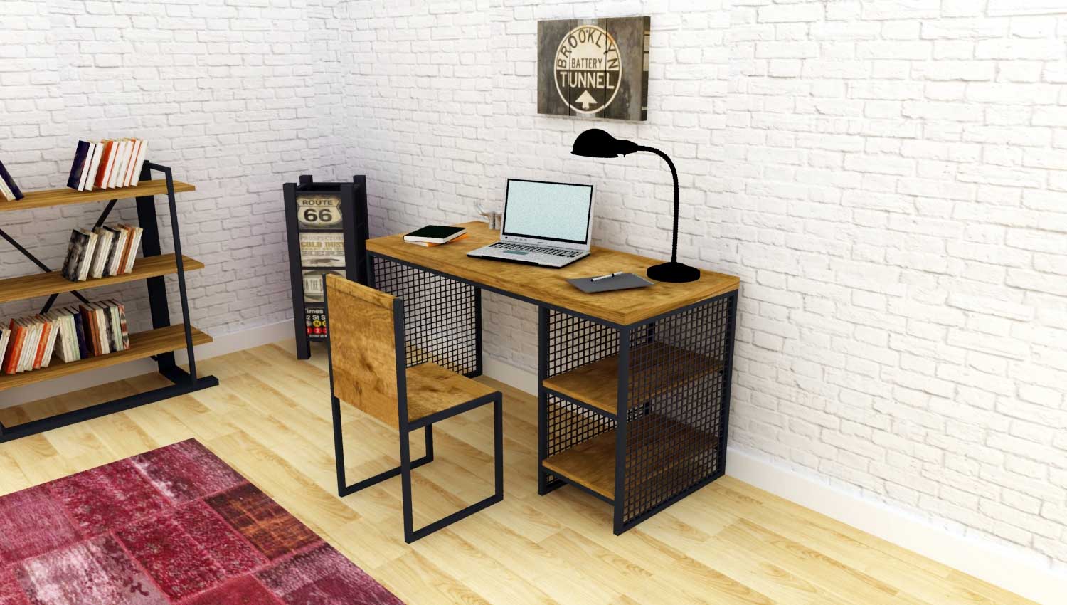 Worley Grid Çalışma Masası 180 cm